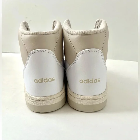 Adidas Break Start Mid Sneaker White Beige Lace Up Women's NWB Size 7 - Picture 7 of 14